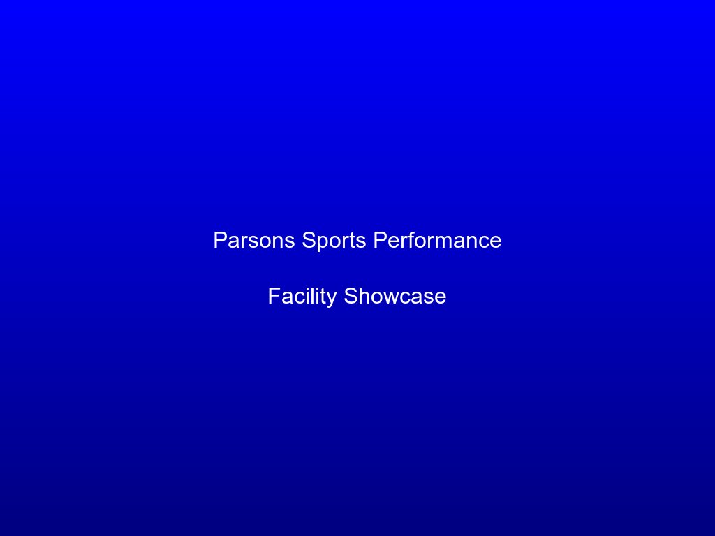 Professional Parsons Sports Performance facility showcasing comprehensive training environment
